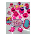 ALYTOYS Evcilik Mutfak Seti 35 Parça Mutfak Yemek Çay Kaşık Çatak Fincan Seti Büyük Boy