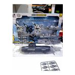 ALYTOYS OYUNCAK ARMY SAVAŞ UÇAKLARI SAVAŞ GEMİSİ FIRKATEYN BOMBA FIRLATIR DENİZ ALTI UÇAK GEMİSİ 41X28cm