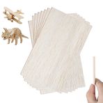 Amacoam Balsa ahşabı, 2 mm, 10 adet, el işi için, kontrplak plaka, ince balsa ahşabı, boyasız, ıhlamur ağacı, kendin yap uçak, gemi, ahşap işleri, lazer projeleri, sanat ve el işi için (200 x 100 x 2 mm)