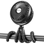 AMACOOL Bebek Arabası Fan 20 H Çalışma Süresi Akülü Klip Fan Esnek Tripod ile Araba Koltuğu Beşik Bisiklet Koşu Bandı Şemsiye Tekerlekli Sandalyeler