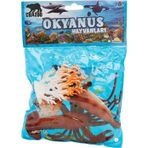 Amalfi 0709 Okyanus Hayvanları Poşetli Hayvan Oyun Seti Orta Boy Kız Erkek Çocuk Oyuncak Eğitici Oyuncaklar
