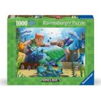 Amalfi 120004219 Minecraft 1000 parça Ravensburger Puzzle Kız Erkek Çocuk Oyuncak Eğitici Oyuncaklar