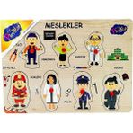 Amalfi 163/164/165 Ahşap Tutmalı Meslekler Kız Erkek Çocuk Oyuncak Eğitici Oyuncaklar - Çok Renkli