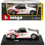 Amalfi 28009 Burago Porsche 918 Spyder 1:24 Model Araba Kız Erkek Çocuk Oyuncak Eğitici Oyuncaklar