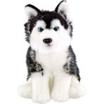 Amalfi 28CM Floppy Siyah Husky Kız Erkek Çocuk Oyuncak Eğitici Oyuncaklar - Çok Renkli