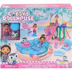 Amalfi 6067878 Gabbys Dollhouse Gabby ve Mercat Purr-ific Havuz Oyun Seti Kız Erkek Çocuk Oyuncak Eğitici O