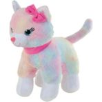 Amalfi 62555 30CM Pembe Tokalı Kedi Kız Erkek Çocuk Oyuncak Eğitici Oyuncaklar - Çok Renkli