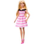 Amalfi Barbie 65.Yıl Özel Pembe Elbiseli Bebek Kız Erkek Çocuk Oyuncak Eğitici Oyuncaklar