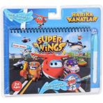 Amalfi BK006 Gepettoys,harika Kanatlar Sihirli Boyama Kitabı Kız Erkek Çocuk Oyuncak Eğitici Oyuncaklar - Çok Renkli