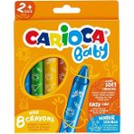 Amalfi Carioca Jumbo Bebek Yumuşak Pastel Boya 8'li Kız Erkek Çocuk Oyuncak Eğitici Oyuncaklar - Çok Renkli