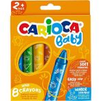 Amalfi Carioca Jumbo Bebek Yumuşak Pastel Boya 8'li Kız Erkek Çocuk Oyuncak Eğitici Oyuncaklar