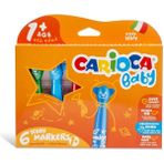 Amalfi Carioca Teddy Jumbo Keçeli Boya Kalemi 6'lı Kız Erkek Çocuk Oyuncak Eğitici Oyuncaklar - Çok Renkli