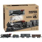 Amalfi Classic Steam Pilli Tren Seti 29 Parça 1613C Kız Erkek Çocuk Oyuncak Eğitici Oyuncaklar - Çok Renkli