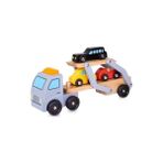 Amalfi Classic World Ahşap Araç Taşıyıcı Tır Kız Erkek Çocuk Oyuncak Eğitici Oyuncaklar - Çok Renkli
