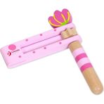 Amalfi Classic World Pembe Ahşap Kastanet-Şak Şak Kız Erkek Çocuk Oyuncak Eğitici Oyuncaklar - Çok Renkli