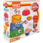 Amalfi Crafy Nefis Pasta Oyun Hamur Seti 17 Parça 200 Gr. Kız Erkek Çocuk Oyuncak Eğitici Oyuncaklar - Çok Renkli