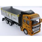 Amalfi Die Cast Çek Bırak Sarı Kamyon Kız Erkek Çocuk Oyuncak Eğitici Oyuncaklar