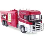 Amalfi Die Cast Model Çek Bırak Merdivenli Itfaiye Kamyonu Kız Erkek Çocuk Oyuncak Eğitici Oyuncaklar - Çok Renkli