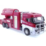Amalfi Die Cast Model Çek Bırak Turbo Jet Itfaiye Kamyonu Kız Erkek Çocuk Oyuncak Eğitici Oyuncaklar - Çok Renkli