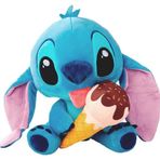 Amalfi Dondurma Yiyen Stitch Peluş 25cm Kız Erkek Çocuk Oyuncak Eğitici Oyuncaklar