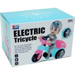 Amalfi Electric Tricycle Pilli Işıklı Sesli Motorsiklet Kız Erkek Çocuk Oyuncak Eğitici Oyuncaklar - Çok Renkli