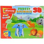 Amalfi ERN-571 Heroes 3D Orman Hayvanları Seti Kız Erkek Çocuk Oyuncak Eğitici Oyuncaklar - Çok Renkli