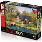 Amalfi Ks Puzzle 2000 Parça The Stoney Brıdge Cottage Kır Evi Kız Erkek Çocuk Oyuncak Eğitici Oyuncaklar - Çok Renkli
