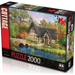 Amalfi KS Puzzle 2000 Parça The Stoney Brıdge Cottage Kır Evi Kız Erkek Çocuk Oyuncak Eğitici Oyuncaklar