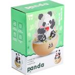 Amalfi P1276 Panlos Panda 574 Parça Blok Seti -Vagon life Kız Erkek Çocuk Oyuncak Eğitici Oyuncaklar