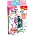 Amalfi Paulinda Magic Glitter 2n1 3D Fun Hobi Set S00095583 Kız Erkek Çocuk Oyuncak Eğitici Oyuncaklar - Çok Renkli