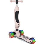 Amalfi Smart Oturaklı 3 Tekerlekli Işıklı Scooter Bebe Somon Kız Erkek Çocuk Oyuncak Eğitici Oyuncaklar