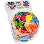 Amalfi STR-117 Metalik Karışık Renk 100lü Balon Kız Erkek Çocuk Oyuncak Eğitici Oyuncaklar
