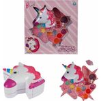 Amalfi Unicorn Şekilli 3 Katlı Makyaj Güzellik Seti Kız Erkek Çocuk Oyuncak Eğitici Oyuncaklar