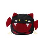 Amamcy Sevimli yarasa karikatür omuzdan askili çanta Mini Crossbody Satchel komik hayvan Messenger çanta küçük kızlar için çocuk bayan, Siyah, One Size