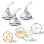 Amanda Creation Taco 'Bout Fun İlk Doğum Günü Fiesta Parti Temalı Öpücük Etiket Etiketleri, tarafından Çikolata Damla Öpücükler için 300 Parti Daire Çıkartma boyutunda, Parti Hediyeleri, Zarf Mühürleri