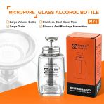 Amaoe M74 200 Ml Boş Cam Alkol Şişesi Mikro Gözenekli Pompa Sıvı Pres Şişesi Anti-Sprey Anti-Blokaj