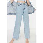 Amar Kadın Süper Yüksek Bel Wide Leg Likralı Salaş Paça Kot Pantolon FLASHBACK2023COLLECTION3