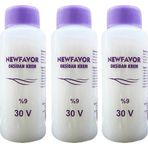Amazex Store 3 Adet Oksidan Krem Saç Boya Sıvısı 9'luk 30 volüme 60 ml