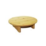 Amazex Store Ahşap Kesim Tahtası Panosu 30 Cm. Yuvarlak Bambu Ayaklı Royaleks-10506