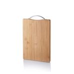 Amazex Store Metal Tutacaklı Lüx Bambu Kesme Tahtası 30cm X20cmx1.8cm