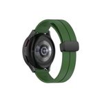 Amazfit Gtr 47 Mm Lite/gtr2e/3/gtr 3 Pro/gtr 2Spor Pace Uyumlu Silikon Magnet Kordon(Güçlü Mıknatıs) Yeşil