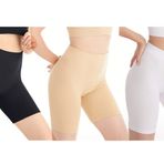 Amazingjoys Dikişsiz Slip Şort Kadın Düz Slip Külot Elbise Altı için, Siyah+bej+beyaz, XS-S
