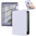 Amazon Kindle Paperwhite 12. Nesil 7″ E Kitap Okuyucu Kılıfı Şeffaf Tutacaklı - Lila