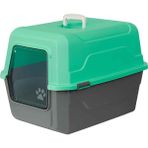 Amazon Pet Amazon Tam Açılır Kapalı Kedi Tuvaleti Açık Yeşil 52X37X48 cm