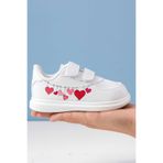amazoondesing Red Love Heart Baskılı Kız ÇocUK Spor Ayakkabı Sneaker