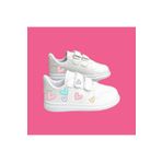amazoondesing Tatlırenkli kalpler baskılı kız çocuk spor ayakkabı sneaker