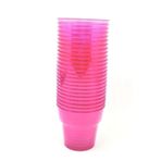 Ambalaj Evi Mika Plastik Bardak 25 Li Kristal Mika Bardak Pembe