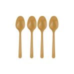 Ambalaj Evi Plastik Kaşık Gold 25 Kişilik Doğum Günü Parti Kaşık 25 Adet