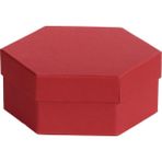 Ambalaj Pazarı Altıgen 2 Katlı Mukavva Kutu (Bordo) - 16*18 cm - Çok Renkli - 1 Adet