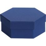 Ambalaj Pazarı Altıgen 2 Katlı Mukavva Kutu (Lacivert) - 16*18 cm - Çok Renkli - 1 Adet